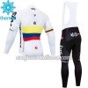 Conjunto Maillot + Culotte largo con tirantes Invierno Termico 2018 Team Sky N003